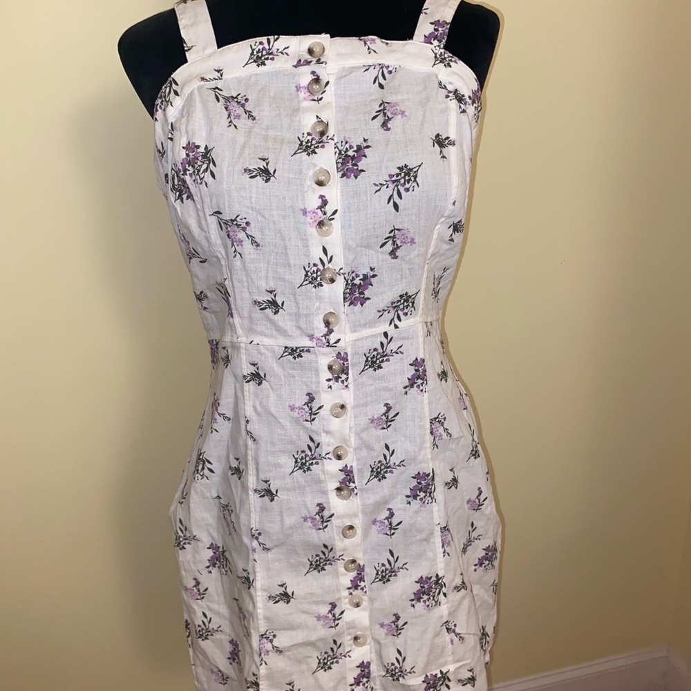 FLORAL BUTTON DOWN DRESS